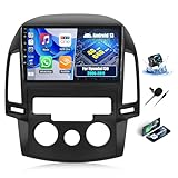 OiLiehu 4+64G Android 13 Doppel Din Radio Carplay Android Auto für Hyundai I30 2006-2011 Autoradio Mit Bildschirm 9 Zoll Unterstützung Mirror Link Bluetooth FM RDS GPS WiFi SWC EQ+Rückfahrkamera