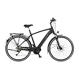 Fischer E-Bike Trekking, VIATOR 4.1i Elektrofahrrad für Herren, RH 50 cm, Mittelmotor 80 Nm, 36 V Akku im Rahmen, schwarz matt, 28 Zoll