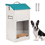 Svauoumu Futterautomat für Hunde - Fassungsvermögen 7 kg, Kann Das Futter Vor Feuchtigkeit SchüTzen, Anti-Nager-Design, Geeignet FüR Kleine Haustiere, Katzen, Welpen