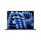 Apple MacBook Air (15', Apple M4 Chip mit 10‑Core CPU und 10‑Core GPU, 16GB Gemeinsamer Arbeitsspeicher, 256 GB) - Mitternacht