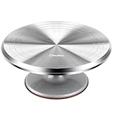 Ohuhu Tortenplatte Drehbar, Aluminiumlegierung Drehteller Torte 30 cm, Drehteller Torte für Tortendekoration & Backen, Drehbare Tortenplatte Geschenk für Bäckerinnen