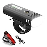 Tatopa Fahrradlicht Led Set | USB Wiederaufladbare Fahrradbeleuchtung Wasserdicht Fahrradlampe Fahrrad Licht | StVZO Zugelassen Frontlicht und Rücklicht
