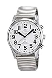 Master Time Funk Quarz Sprechende Herren Uhr Analog mit Metall Armband MTGA-10691-61M