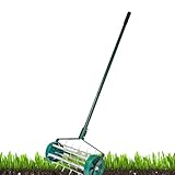 Roller-Roller-Professional Grass and Floor Kompressor, 24 Zoll Gartenrolle | Nierwerkzeug für Säen, Rasen und Landschaftsgestaltung, robuste Rasenwalze für glatte und flache Rasenflächen