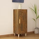 LAPOOH Sideboard Räuchereiche 34,5x34x90 cm Holzwerkstoff, Kommode Schlafzimmer, Kommoden & Sideboards, Wohnzimmerschrank, Flur Kommode, Zimmer Möbel - 817432
