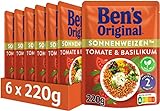 Ben's Original Express Sonnenweizen Tomate Basilikum, 6 Packungen (6 x 220g)