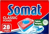 Somat Classic Power Spülmaschinen Tabs (28 Tabs), Geschirrspül Tabs mit Fettlösekraft für kraftvolle Reinigung, Spültabs für strahlend sauberes Geschirr sogar bei niedrigen Temperaturen