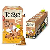 Teaya – Nepal - Bio Chai mit Sternanis - Aromatischer Gewürztee - Vegan & Glutenfrei - Intensiver Duft nach Zimt, Nelken & Kardamom (5 x 20 Filterbeutel)