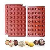 Viilich 3 Packungen halbkugelförmige Kuppel, Silikonform mit 35 Löchern,Halbkugel Backform,Silikonform Halbkugel für Schokolade, Kuchen, Gelee, Kuppel-Mousse, Selbermachen