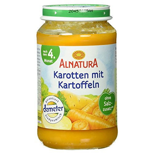 Alnatura Demeter Bio Karotte-Kartoffel, glutenfrei, 6er Pack (6 x 190 g)