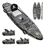 iTAOSTAR A02A 35' Extra Wide Paddle Board, Stand Up Paddle Board with Seat, Stable Wide Inflatable Paddle Boards for Adults/Family/Youth of All Skill Levels