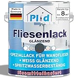 plid® Fliesenfarbe Badezimmer & Küche [FEUCHTIGKEITSBESTÄNDIG] Fliesenlack Anthrazitgrau 0.75l fürs Bad - Fliesen neu streichen & lackieren im Innenbereich - 3in1 Farbe Lack - Made in Germany