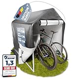 GARLINGO Fahrradgarage | 172 x 163 x 120 cm | Einfacher Aufbau ohne Schrauben | Zeltgarage Gerätehaus Gartenhütte Fahrradschuppen Foliengerätehaus