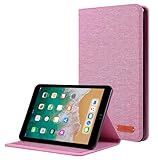 Tablet-Hüllen Schlanke Hülle kompatibel mit iPad Mini 5 2019/Mini 4/3/2/1 7,9 Zoll – ultradünne Klapp-/Standfunktion mit automatischem Aufwachen/Schlafen | weiche TPU-Rückseite Tablet-PC-Hülle(Pink)