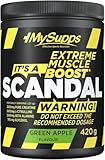 My Supps Scandal Extreme Muscle Pre Workout Trainings-Booster - Grüner Apfel mit Kreatin, Citrullin, Beta Alanin, Koffein & Tyrosin für Energie - Gym Nutrition Supplement - 20 Portionen 420g