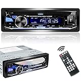 Alondy Autoradio mit CD/DVD Player Bluetooth USB,1Din CD-Tuner mit RDS Radio FM AM Freisprecheinrichtung MP3 SD AUX