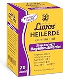 Luvos Heilerde extrafein akut - mild wirkendes Arzneimittel bei säurebedingten Magenbeschwerden. Lindert Völlegefühl, Übelkeit und Magenschmerzen, befreit von Magendruck, 20 Beutel à 6,5 g