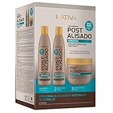 3 BRUJAS Set mit Shampoo, Conditioner und Maske Postalisado, ohne Salze, 3 Flaschen à 250 ml, Gesamtmenge: 750 ml
