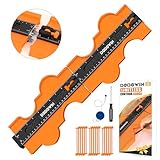 DODOWIN Konturenlehre 50cm Unbegrenzt Verbindbare, Weihnachtsgeschenke für Männer Vater, Konturenlehre Groß, Geschenk für Papa Handwerker, Werkzeug Adventskalender Männer, Laminat Schablone