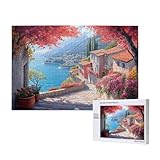 Puzzle 5000 Teile Italien Klassische Puzzles für Erwachsene Landschaft Anspruchsvolles und Lustig Kreatives Unterhaltungsspiel, Holzpuzzle für Erwachsene Als Feiertage Geschenk fur Frauen 2T-1022