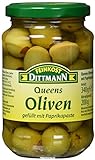 Feinkost Dittmann Queens-Oliven gefüllt mit Paprikapaste Glas, 3er Pack (3 x 340 g)