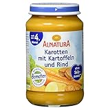 Alnatura Bio Karotten mit Kartoffeln und Rind, nach dem 4. Monat, 190g, Mittel