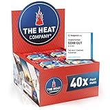 THE HEAT COMPANY Fußwärmer - 40 Paar - EXTRA WARM - klebend - Zehenwärmer - 8 Stunden warme Füße - sofort einsatzbereit - luftaktiviert - rein natürlich - für alle Größen