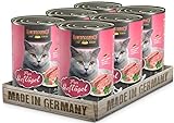 LEONARDO Nassfutter für Katzen, Geflügel pur, 6X 400g Dose, Katzenfutter getreidefrei, Alleinfutter, Made in Germany