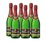 Rotkäppchen Sekt Flaschengärung Chardonnay Extra trocken 6 x 0,75l - Premiumsekt aus edlen Weinen – zum Anstoßen/ für besondere Anlässe /Geburtstag / als Geschenk