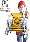 Feuerleiter, Feuerleiter-Strickleiter, Feuerleiter-Notfallsicherheit Tragbare Strickleiter Wiederverwendbare Externe Rettungsleiter