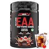 EAA Pulver - 532 g - Human Code Formel - Alle 8 essentielle Aminosäuren - Amino Workout Drink - Leckerer Geschmack & Top Löslichkeit - Vegan (Cola Cherry)