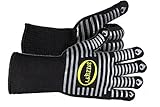 sizzlefy BBQ Handschuhe – Extreme Hitze – beständig Handschuhe für Küche Kochen und Grillen. Lebensmittelecht Material – beständig gegen Hitze bis zu 932 Grad.