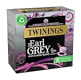Twinings 80 Teebeutel (Earl Grey) - Schwarzer englischer Tee mit Bergamotte- und Zitronenaroma – importiert von Shestore24