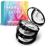 Wimpern, Magnetische Wimpern Natürlich Look, Kein Kleber Nötig & Wiederverwendbares, Wasserdichtem Dünne Magnet Wimpern für Party