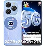 Blackview Shark 9 Handy 5G 24GB+256GB /2TBTF, 2.7GHz Octa Core, Super PD 50MP AI Fotoalbum, Android 14 Smartphone ohne vertrag, 6.67“, 5000mAh Mit 18W, Dual SIM Handys/Fingerabdruck/Face ID/GPS/NFC