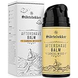 NEU: Störtebekker® Premium After Shave Balsam für Herren - Gegen Hautirritationen, Rasurbrand - Hautpflege nach der Rasur - Angenehmer Sandelholz Duft - Männer Aftershave Balm - Made in Germany