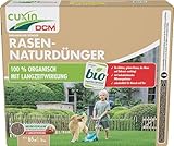 CUXIN DCM Rasen-Naturdünger - Langzeit Rasendünger - Mit MINIGRAN® TECHNOLOGY - unbedenklich für Haustiere - organischer NPK-Dünger - 3 KG für 60qm