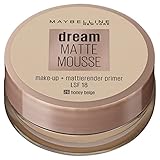 Maybelline New York Make Up, Dream Matte Mousse Make-Up, Mattierend, Nr. 26 Honey Beige