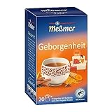 Meßmer GEBORGENHEIT | Kurkuma und Zimt-Ingwer-Aroma | 20 Teebeutel | Vegan | Glutenfrei | Laktosefrei