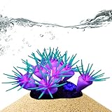 Aquarium-Dekoration, Koralle, Silikon-Korallenornamente für Aquarium, leuchtet im Dunkeln, Aquarium-Zubehör, Landschaftsbau, Pflanze für Wohnheim, Hotel