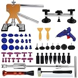 Sleeleece Ausbeulwerkzeug,66PCS Beulen Reparaturset Auto,Dellen Reparaturset Auto mit Gleithammer,Lackfreies Dellen Reparatur,Ausbeulreparatur-Set Kann 98% der Autodellen Reparieren