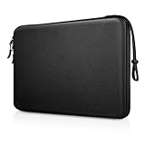 Fintie Laptophülle für MacBook Air 13 Zoll (33 - 35,6 cm) M4/A3240 2025, M3/A3113, M2/M1, MacBook Pro 14 Zoll M4 A2918/M3/M2/M1, iPad 12,9-13 Zoll, stoßfest, EVA-Tragetasche Tasche, Schwarz