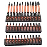 Torx-Bit-Set - sternförmiges Bit-Set, S2-Stahl-Bit-Set, 36-teiliges Torx-Schraubendreher-Set, magnetische Drehmoment-Bits