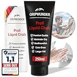 GRIPWUNDER Liquid Chalk, 250ml Profi Flüssigkreide | Maximaler Grip - Schnell trocknend - langanhaltend | Magnesium Magnesia Kreide Liquid flüssig für Bouldern Klettern Gym Pole Dance Turnen UVM
