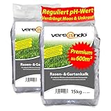 versando 30kg Rasenkalk & Gartenkalk Frühjahr bis 600m²: verdrängt Moos Unkraut Pilze fördert Boden & Wurzelentwicklung ideal für Rasen mit Langzeitwirkung - Premium Qualität