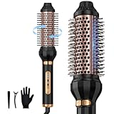 HEEBUKE Thermal Brush, Haarpflege Thermobürste, Multifunktionaler Hairstyler, 40 mm automatischer Lockenstab, 4 in 1 mit Anti-Verbrühungskamm, 3 Temperaturstufen, für verschiedene Haartypen
