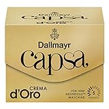 Dallmayr Capsa Crema d'Oro, Nespresso Kompatibel Kapsel, Kaffeekapsel, Röstkaffee, Kaffee, 100 Kapseln