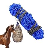 Nuytghr Slow Feed Heunetz Heunetz Heu Feeder Bag Horse Slow Feeder Haylage Net, Haylage Heunetz Kleine Maschenlöcher Starkes Heunetz Ringed Heunetze Pferdebedarf für Ziegen und Pferde