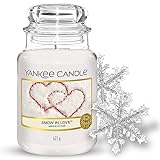 Yankee Candle Duftkerze im Glas (groß) – Snow In Love – Kerze mit langer Brenndauer bis zu 150 Stunden