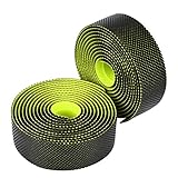 XIASABA -Straßenradbike -Lenkergürtel Hoch elastisches weiches Schweißabsorptionslenkband in 4 Farben Schwarz gelb besteht aus PU- und Eva -Materialien, die für mehrere Arten von (Black Yellow)